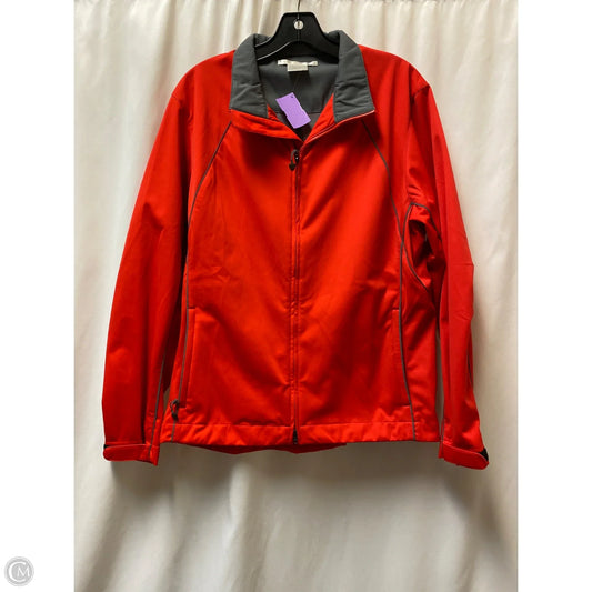 Athletic Jacket By Nike In Red, Size: Xl