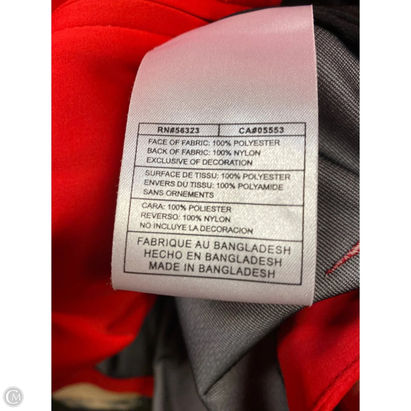 Athletic Jacket By Nike In Red, Size: Xl