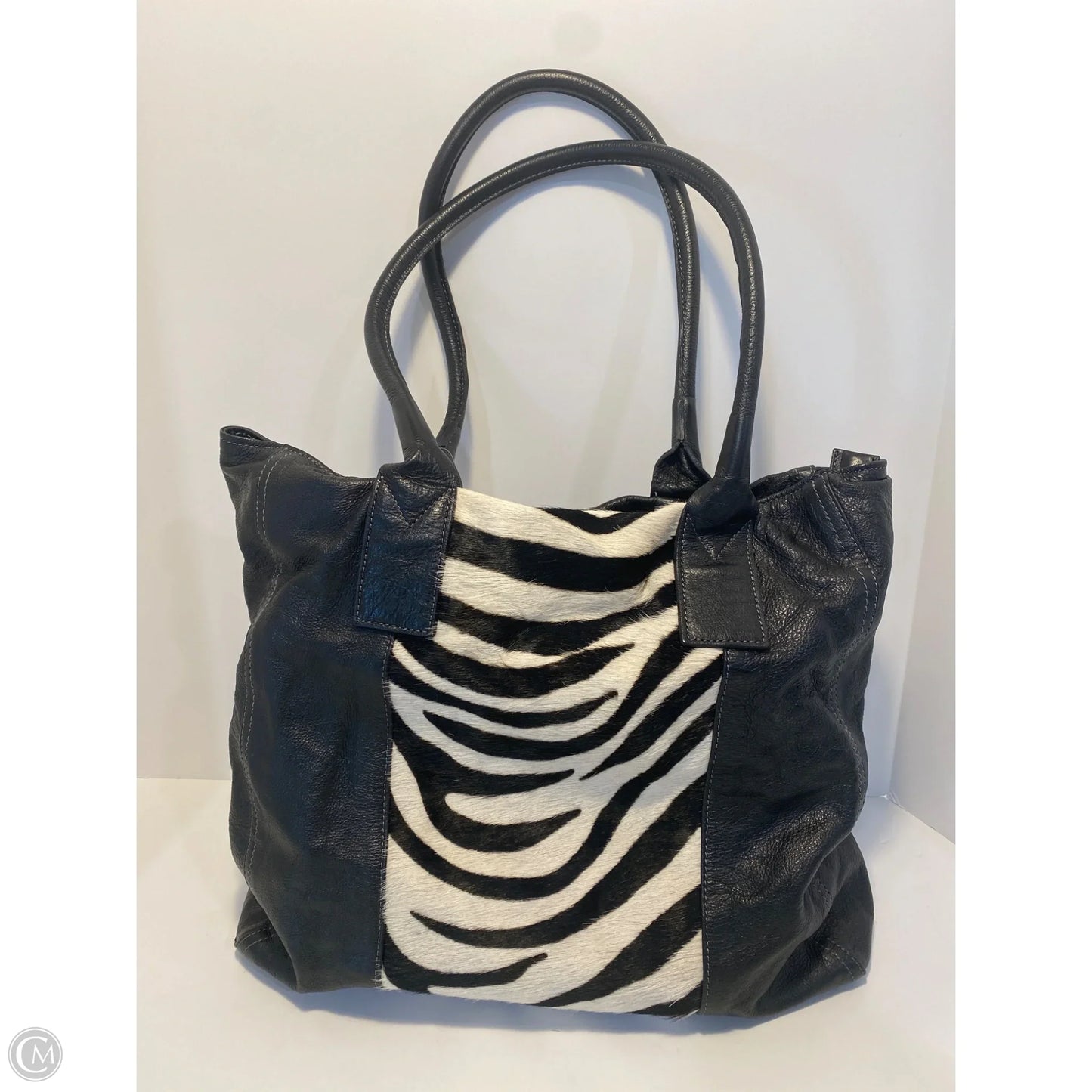 Handbag Leather By Clothes Mentor, Size: Large