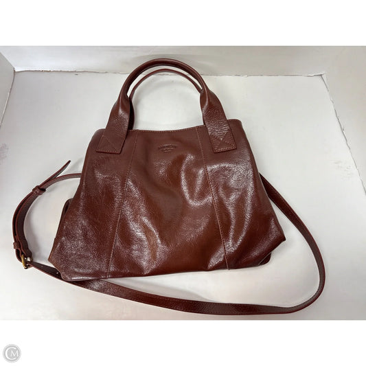 Handbag Leather By Clothes Mentor, Size: Medium