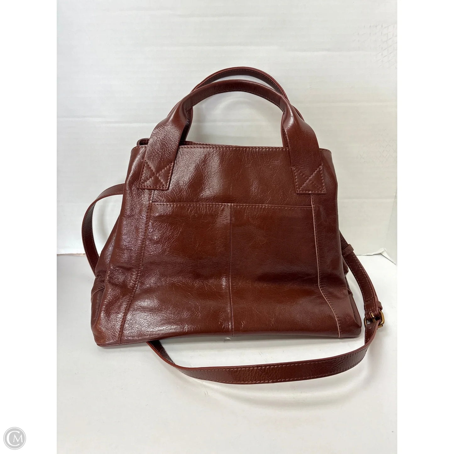 Handbag Leather By Clothes Mentor, Size: Medium