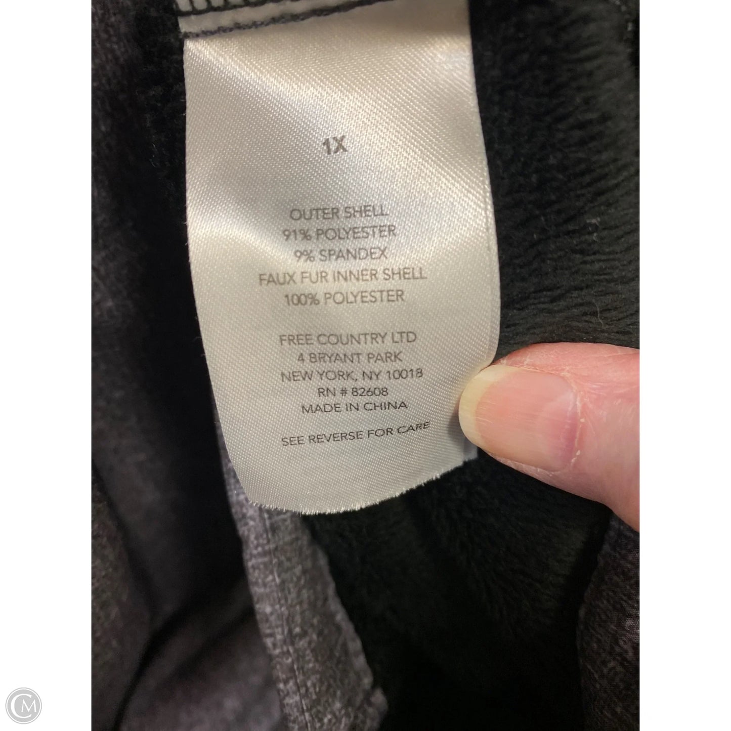 Jacket Other By Free Country In Grey, Size: 1x