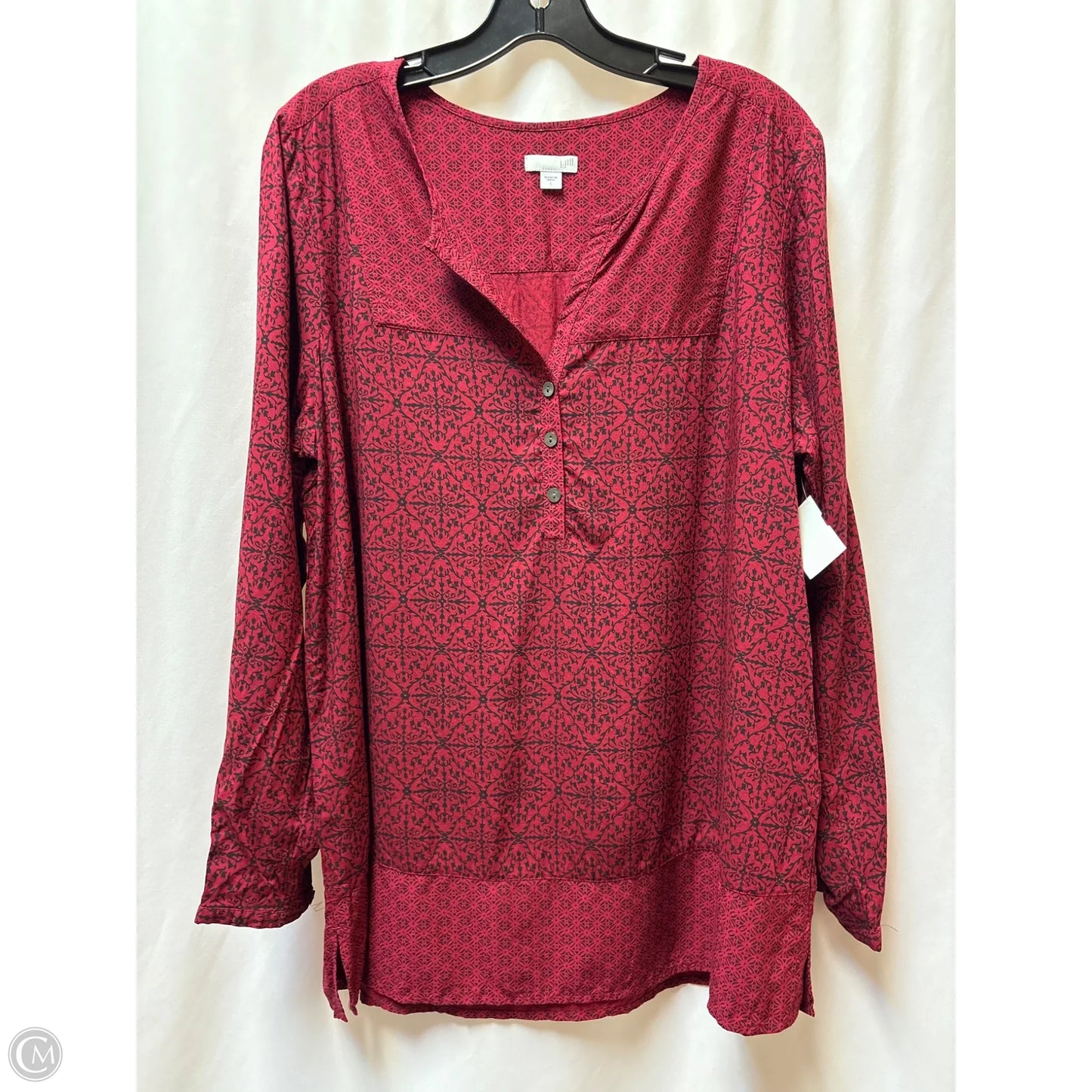Sweater By J. Jill In Maroon, Size: 1x
