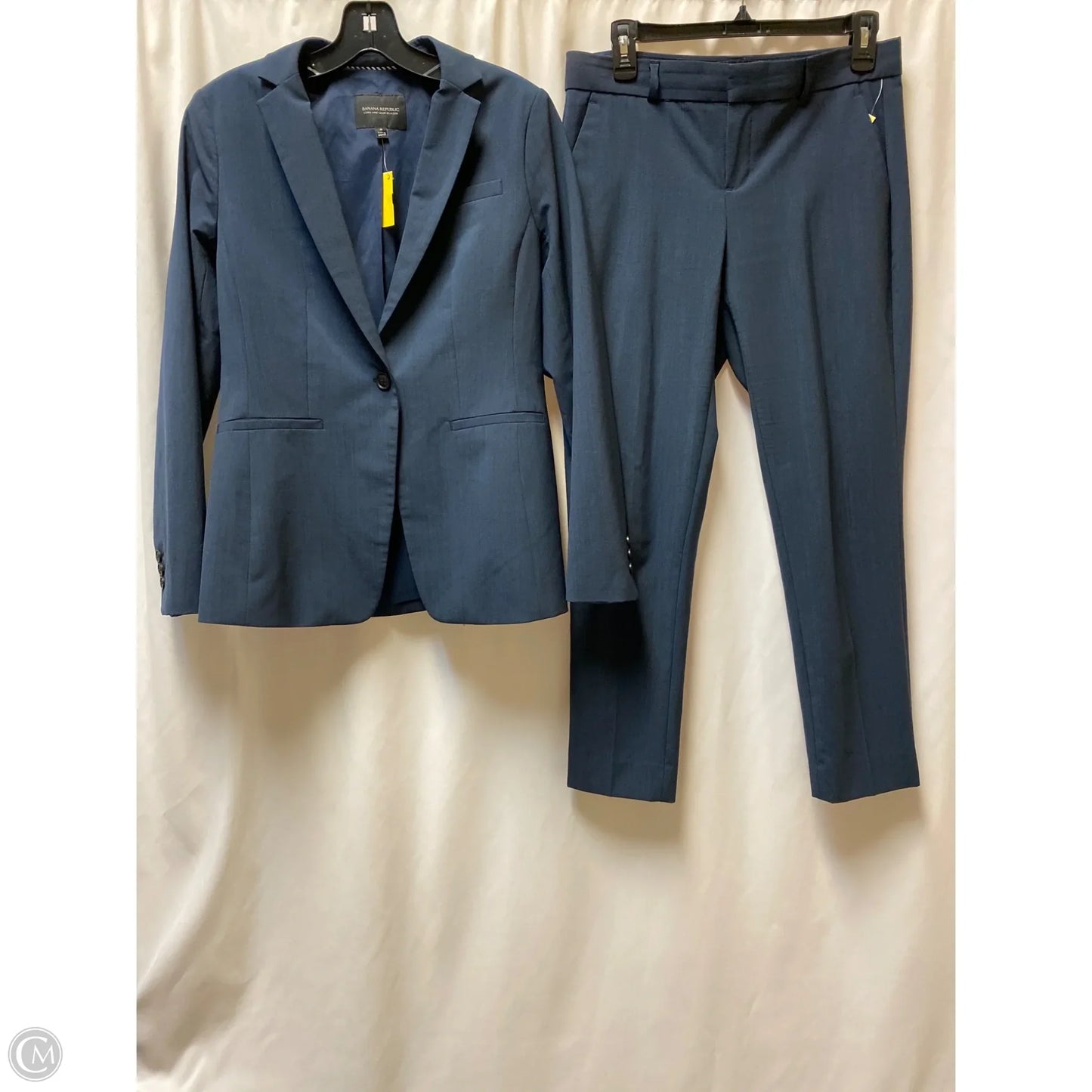 Pants Suit 2pc By Banana Republic In Blue, Size: 2