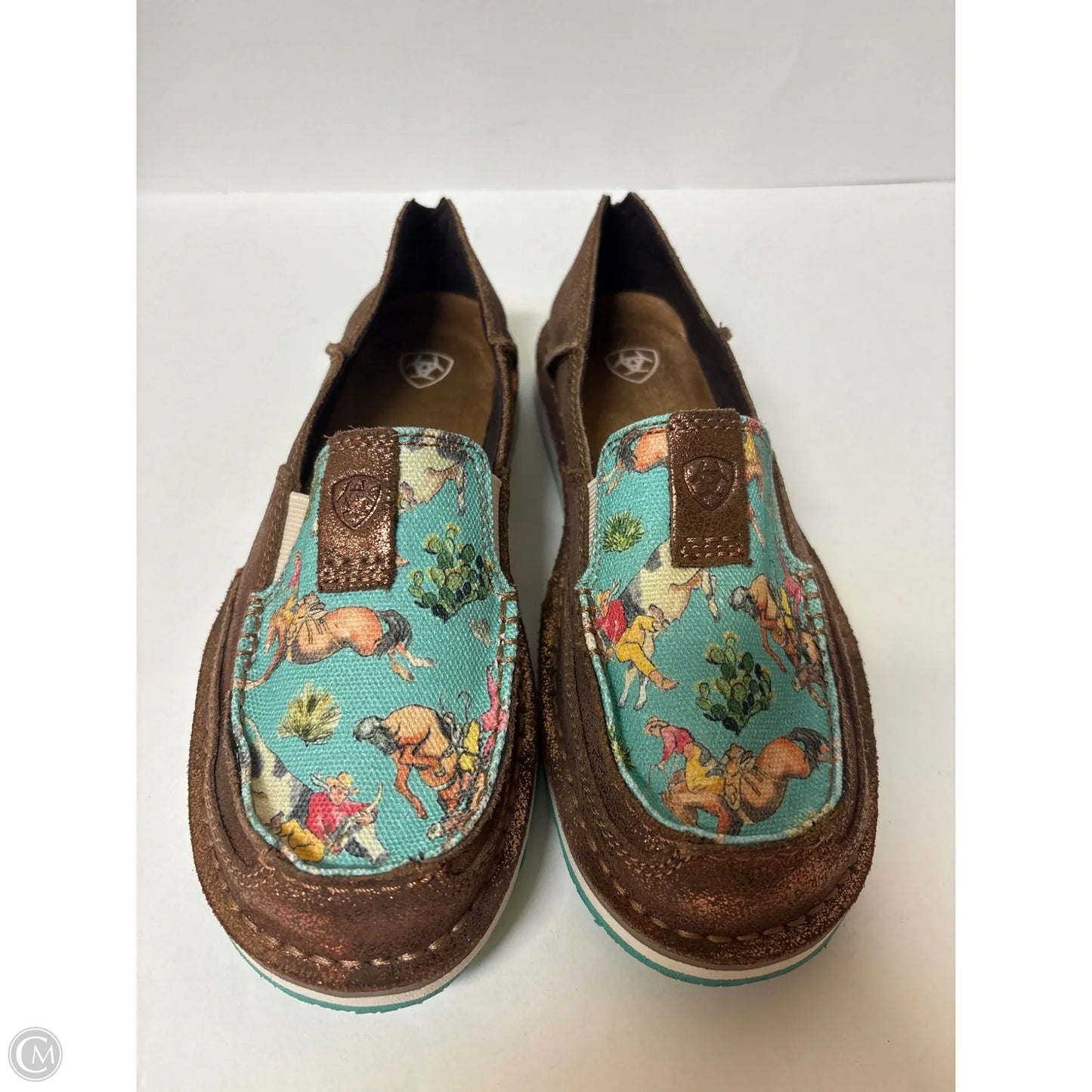 Shoes Flats By Ariat In Brown, Size: 6.5