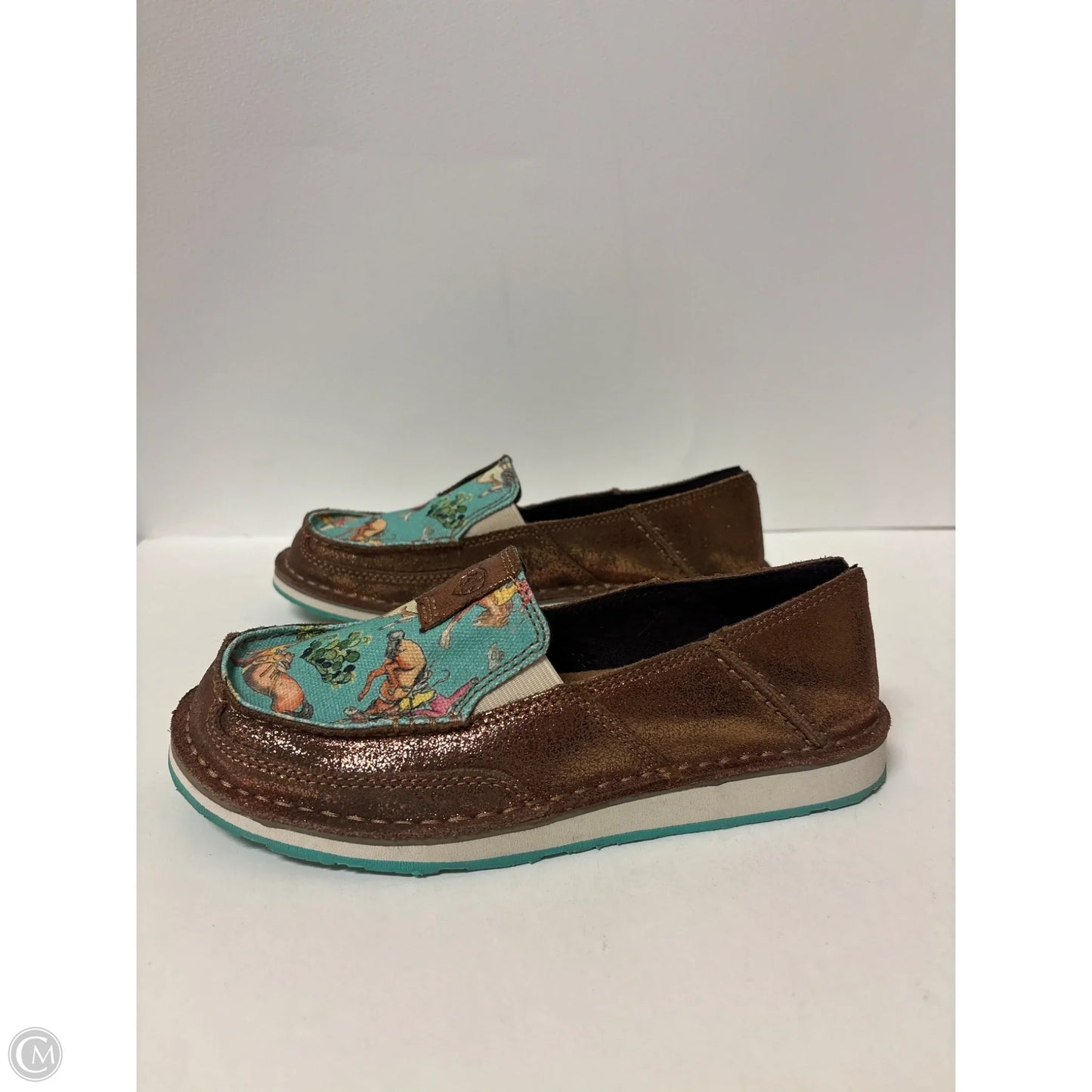 Shoes Flats By Ariat In Brown, Size: 6.5