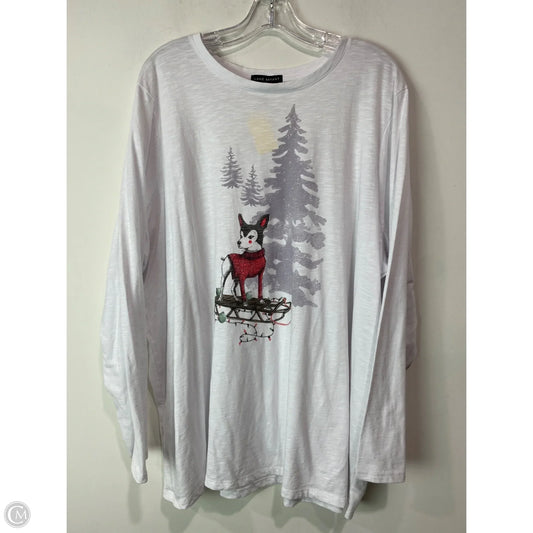 Top Long Sleeve By Lane Bryant In Animal Print, Size: 3x