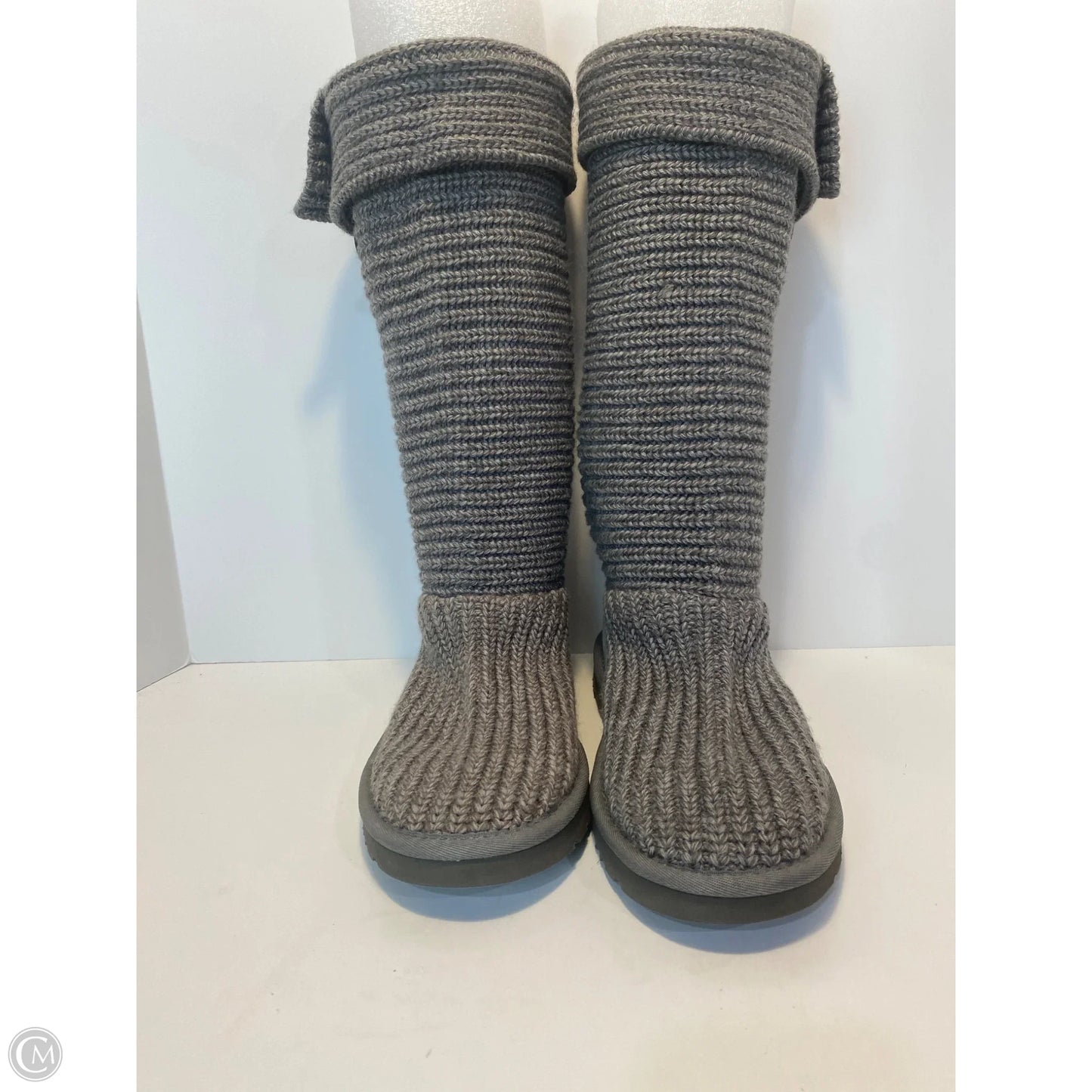 Boots Designer By Ugg In Grey, Size: 9