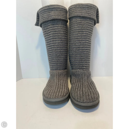 Boots Designer By Ugg In Grey, Size: 9
