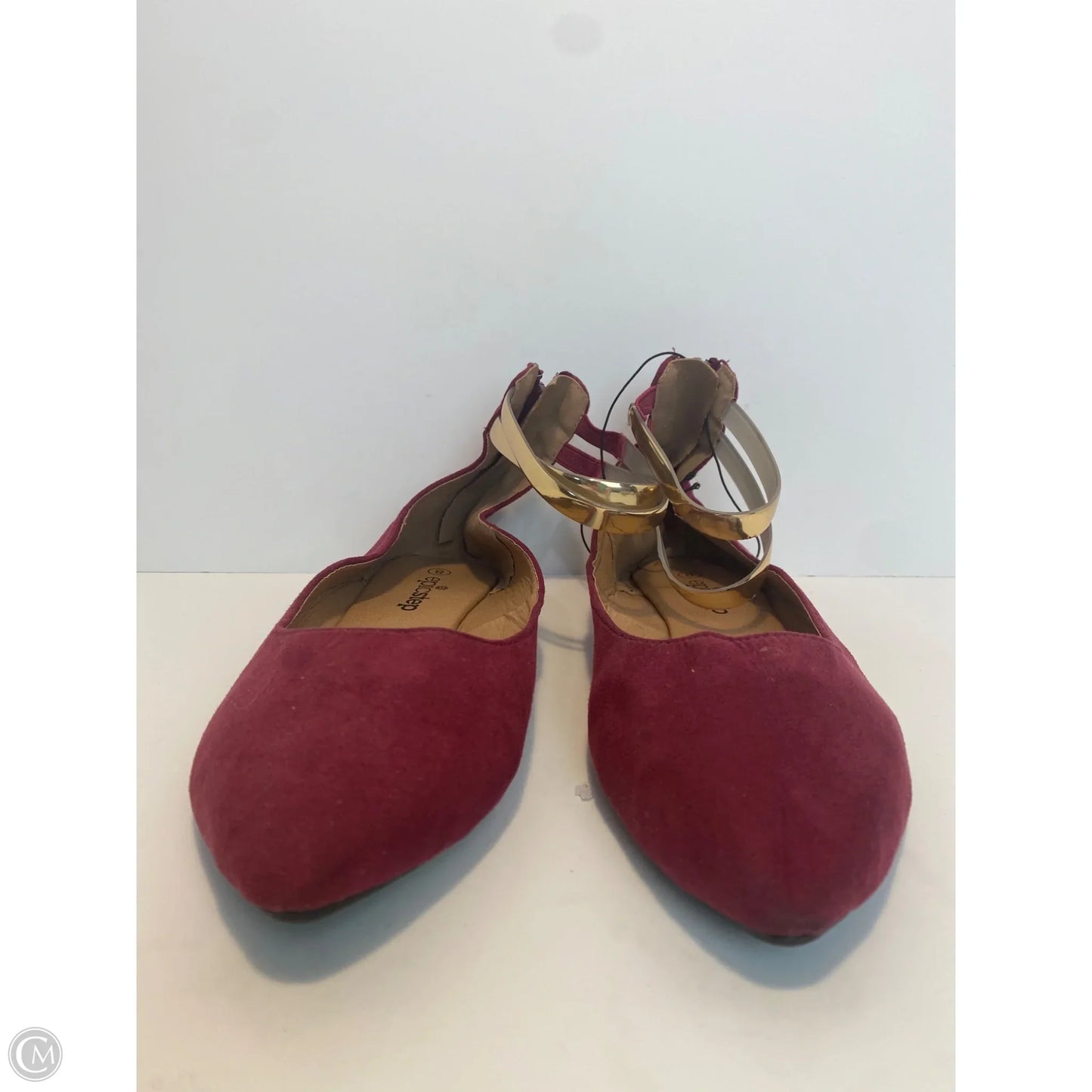 Shoes Flats By Clothes Mentor In Maroon, Size: 8