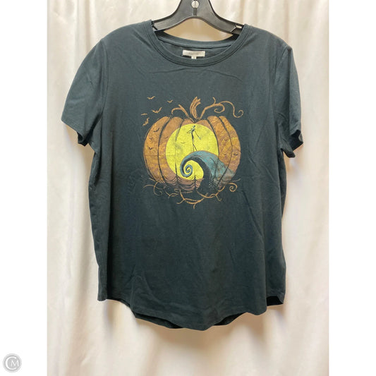 Top Short Sleeve By Maurices In Black, Size: L