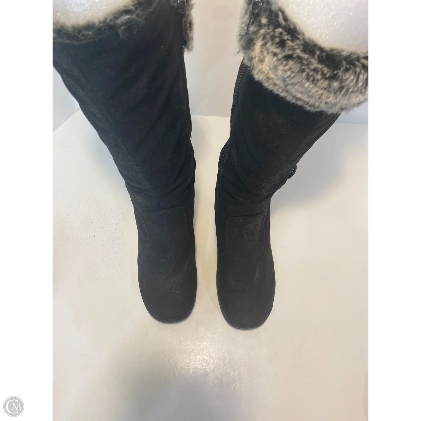 Boots Ankle Heels By Mudd In Black, Size: 7