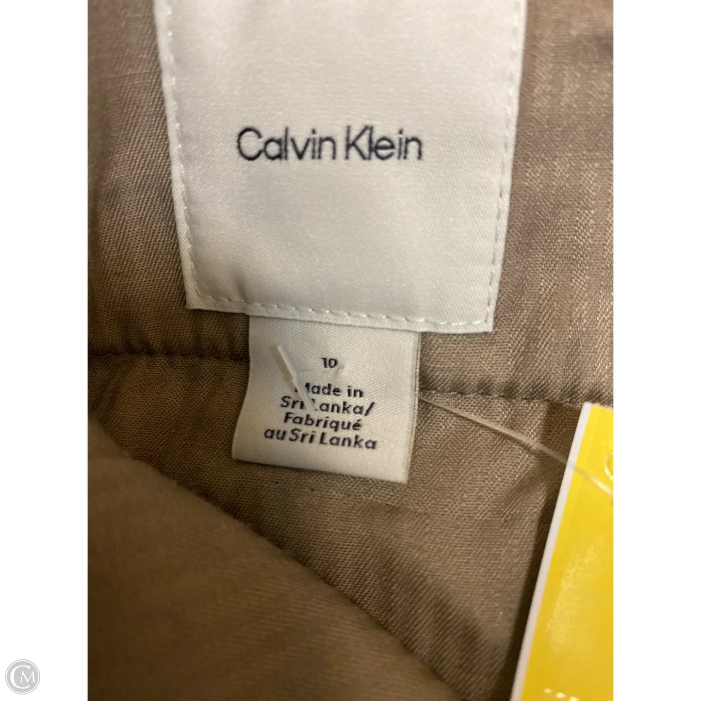 Pants Dress By Calvin Klein In Beige, Size: 10