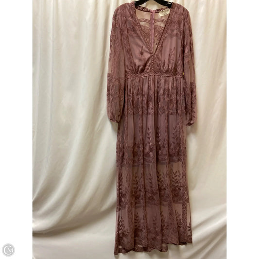 Dress Casual Maxi By Clothes Mentor In Purple, Size: L