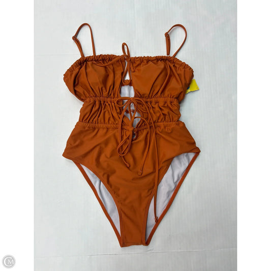 Swimsuit By Clothes Mentor In Brown, Size: Xl