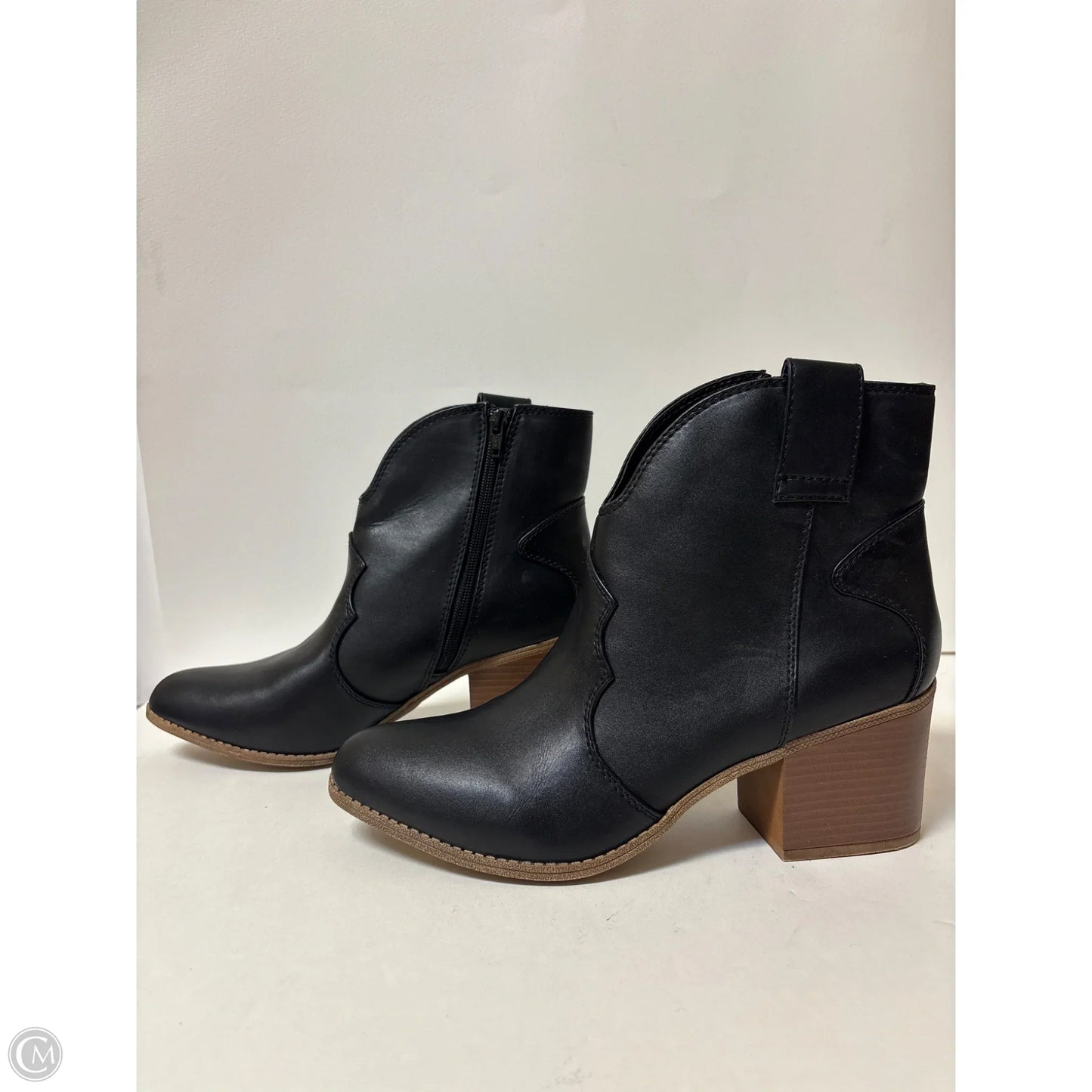 Boots Ankle Heels By Sonoma In Black, Size: 11