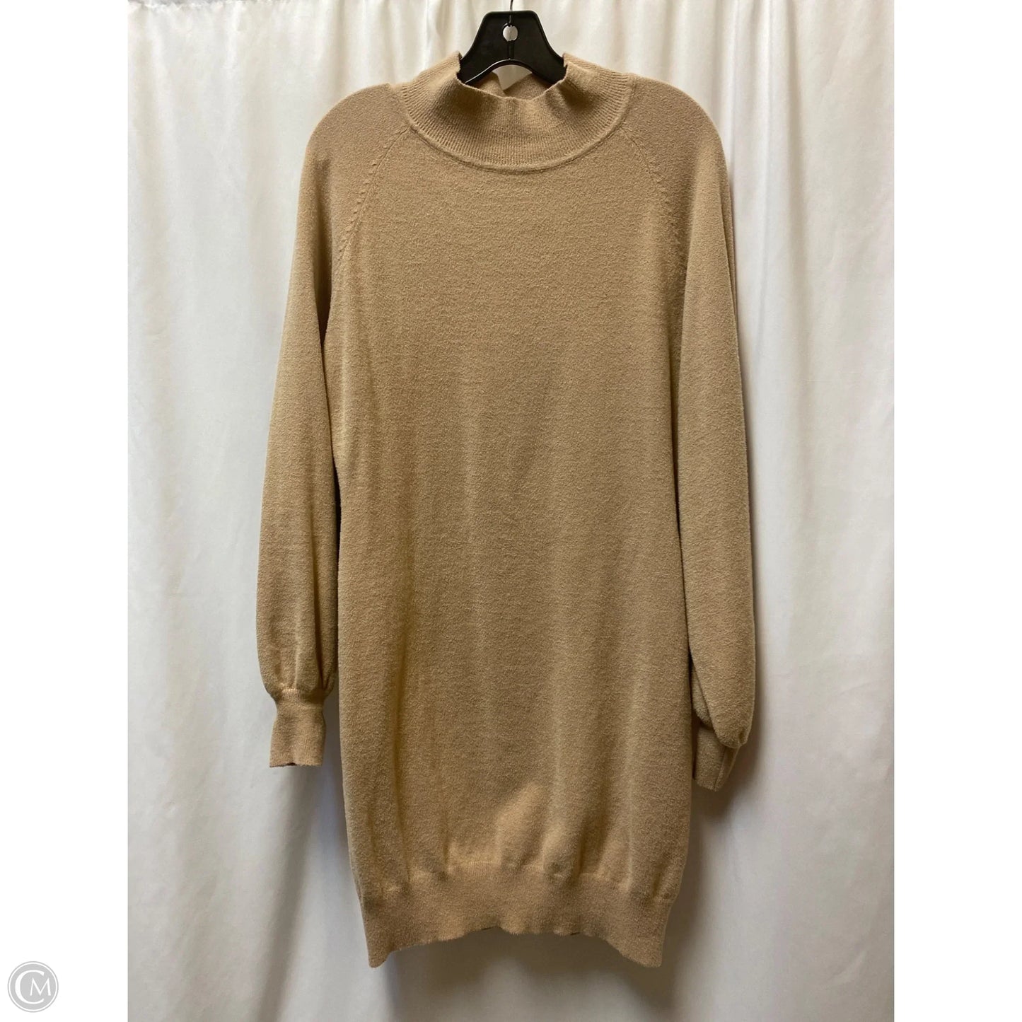 Dress Casual Midi By Exlura In Beige, Size: Xxl