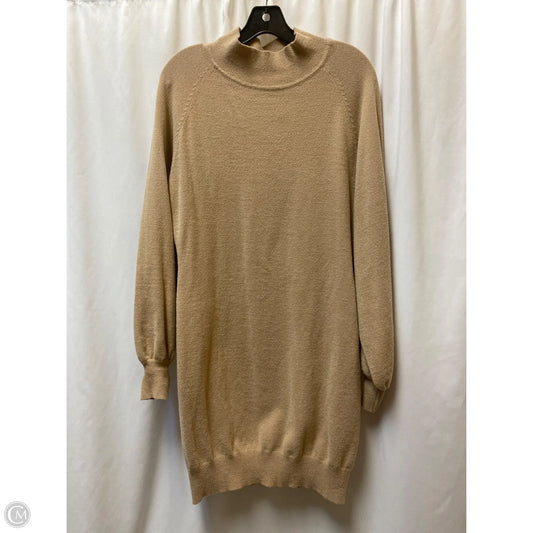 Dress Casual Midi By Exlura In Beige, Size: Xxl