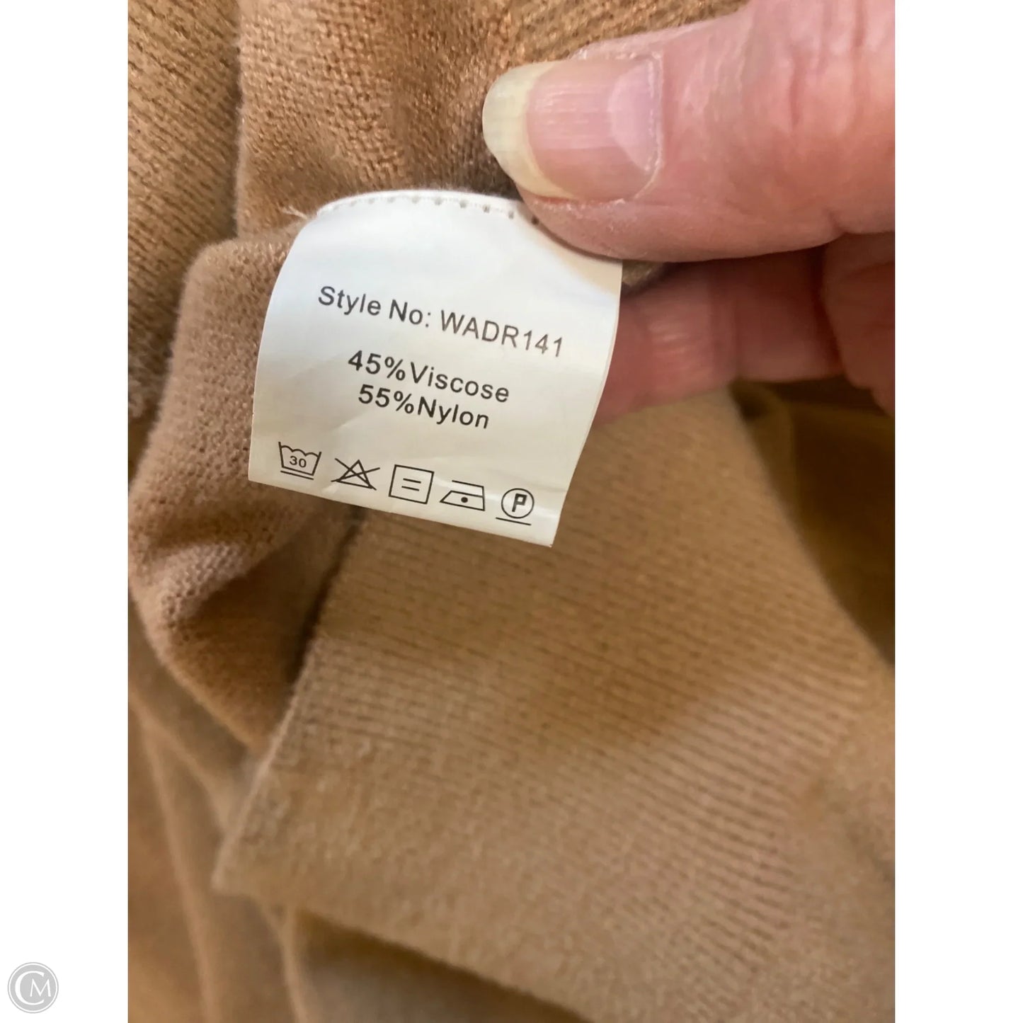 Dress Casual Midi By Exlura In Beige, Size: Xxl