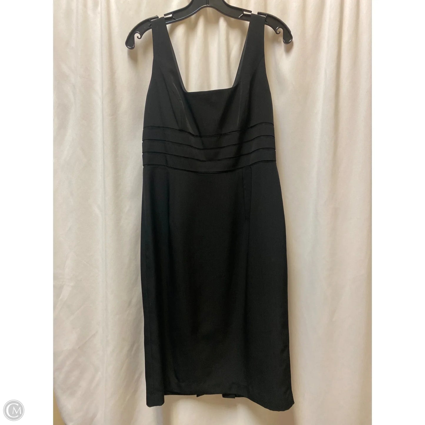 Dress Set 2pc By Adrianna Papell In Black & Gold, Size: M