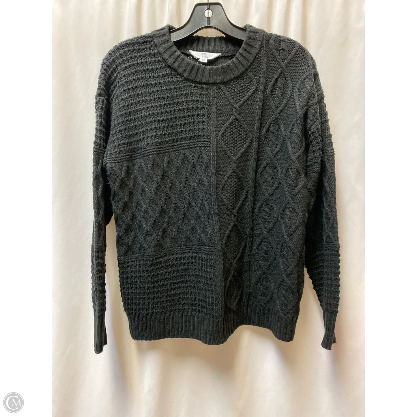 Sweater By Time And Tru In Black, Size: S