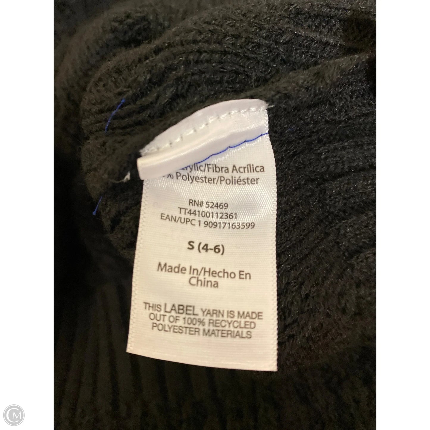 Sweater By Time And Tru In Black, Size: S