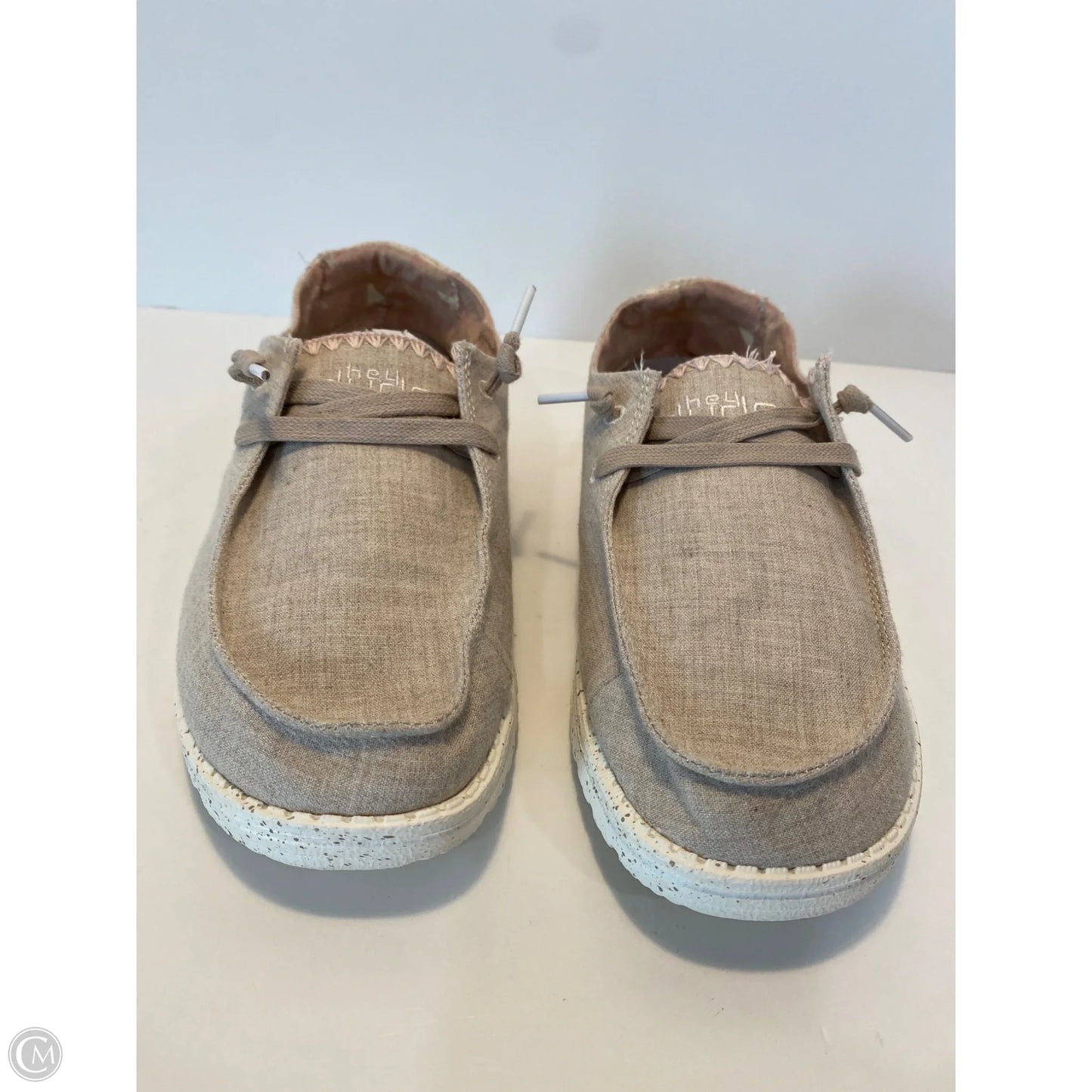 Shoes Flats By Hey Dude In Tan, Size: 8