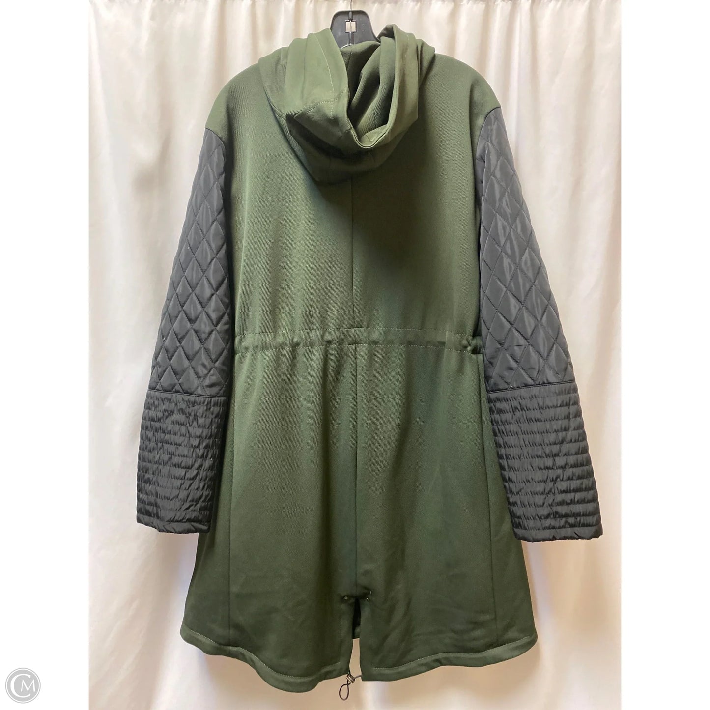 Coat Puffer & Quilted By Vince Camuto In Black & Green, Size: Xl