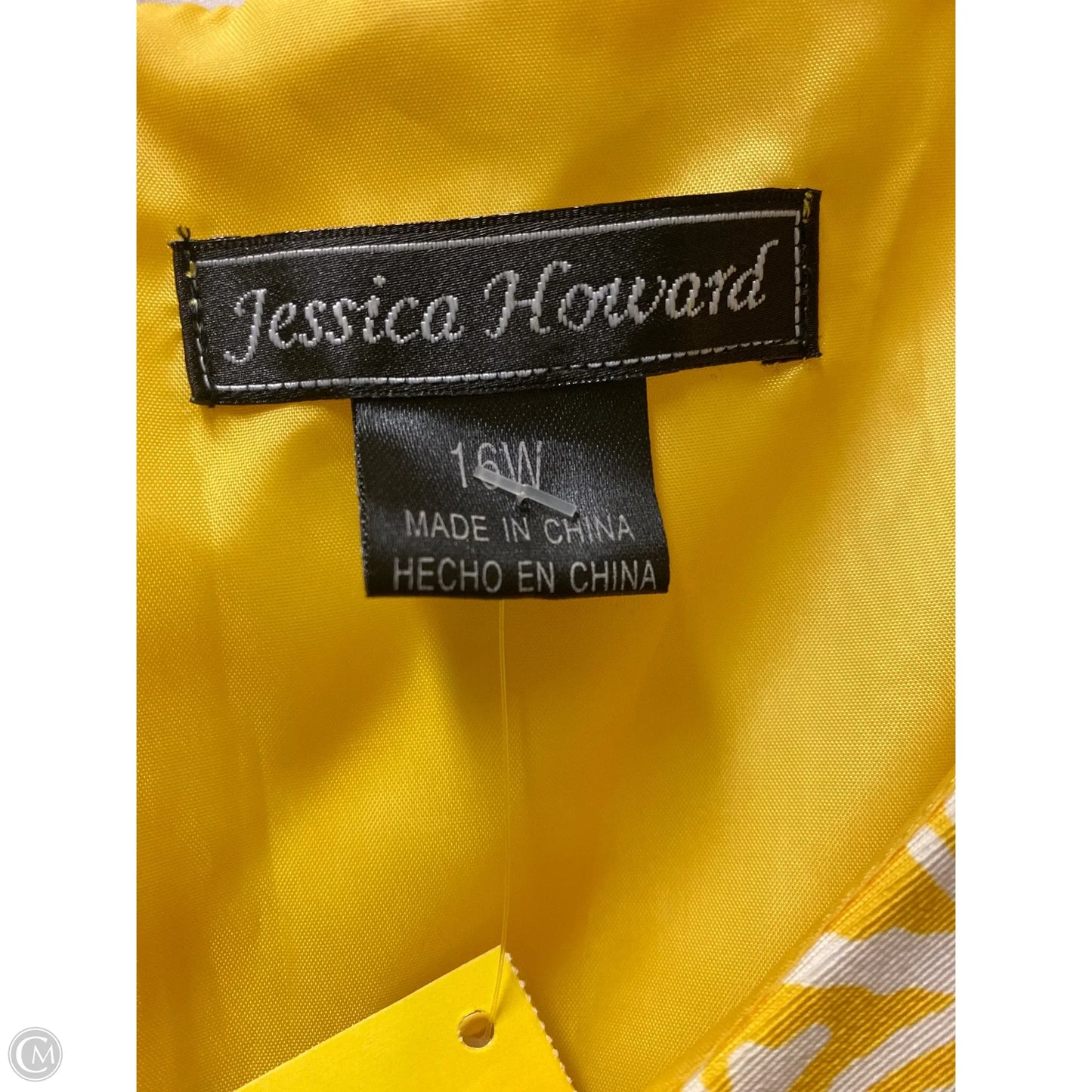Dress Set 2pc By Jessica Howard In Yellow, Size: Xl