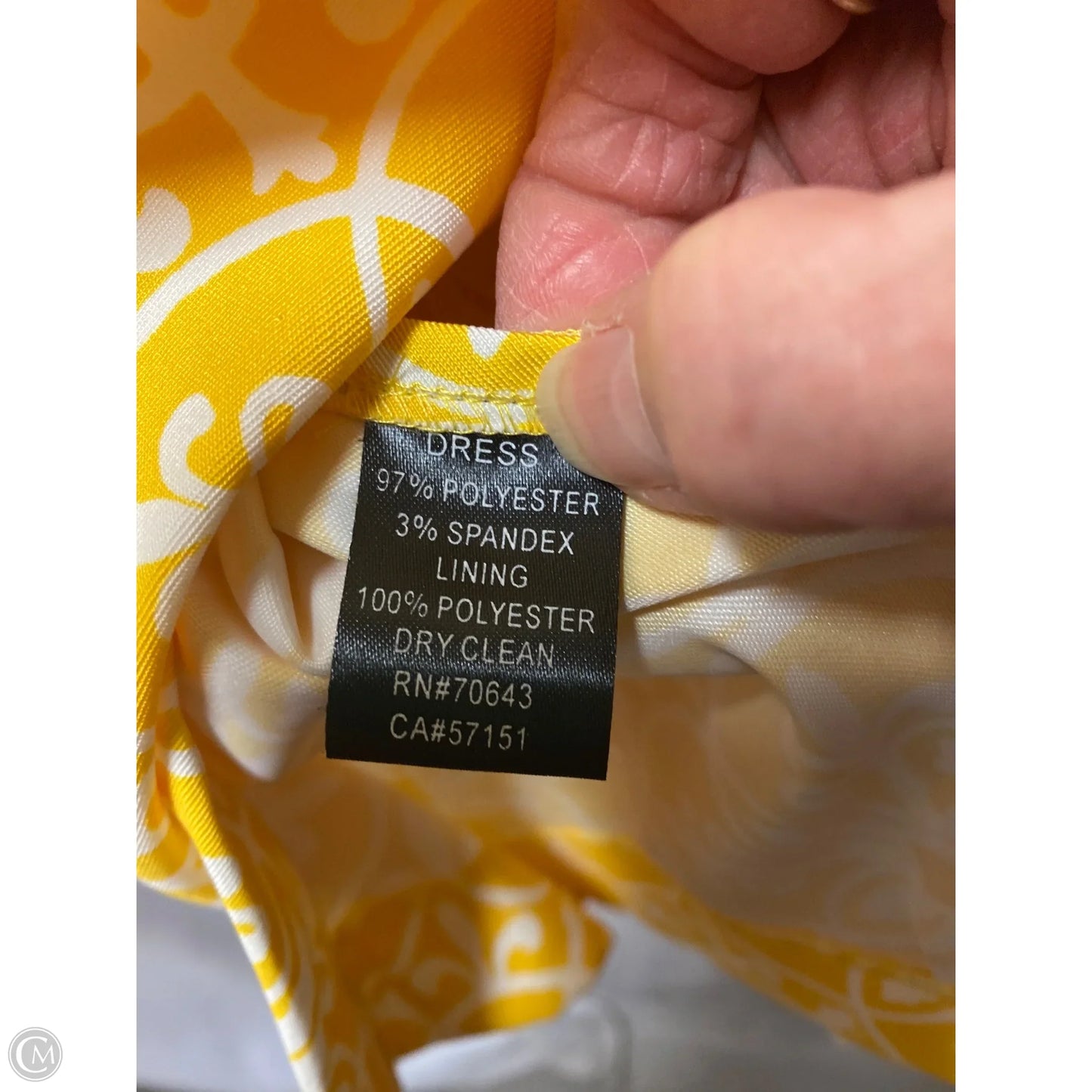 Dress Set 2pc By Jessica Howard In Yellow, Size: Xl