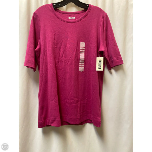 Top Short Sleeve By Duluth Trading In Pink, Size: L