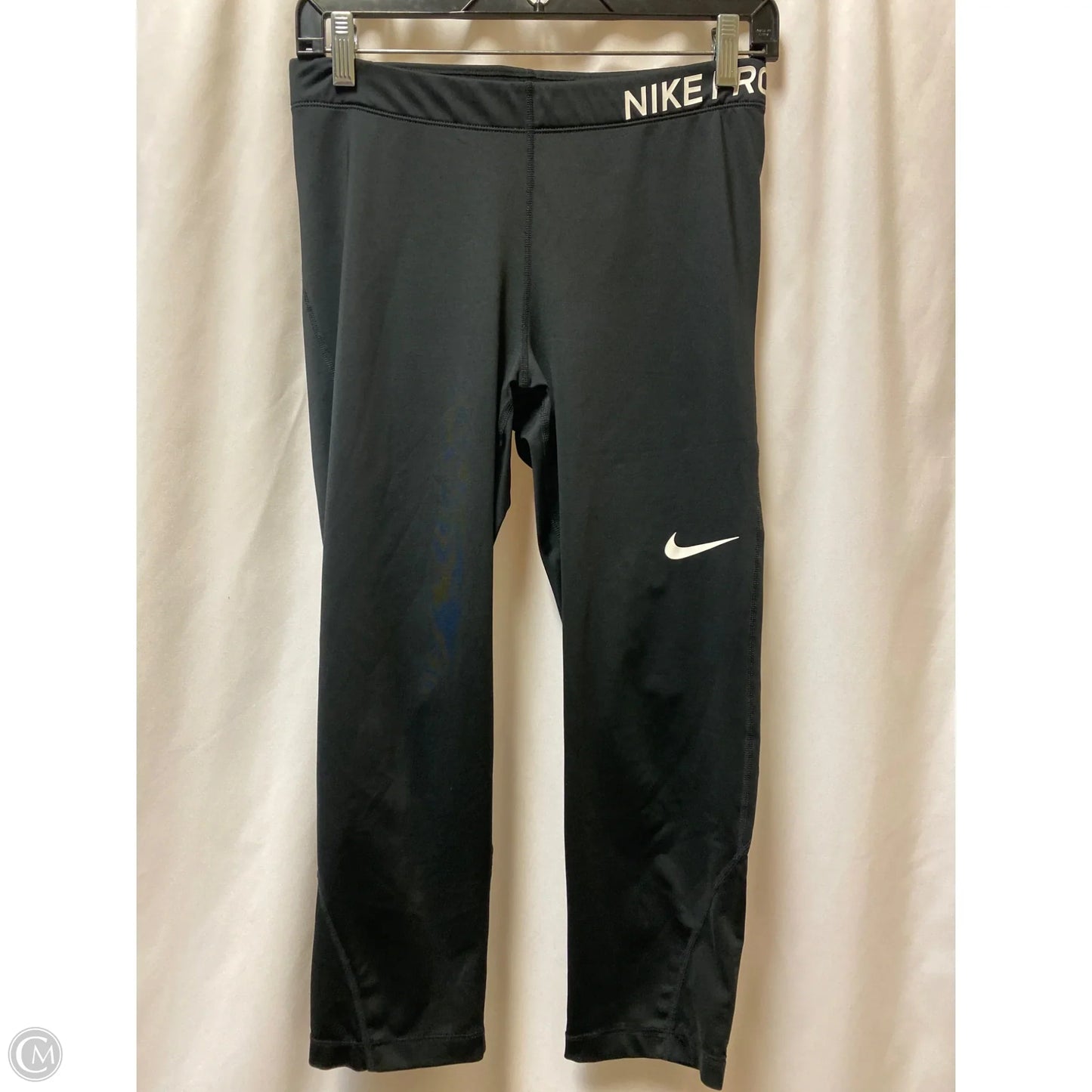 Athletic Capris By Nike In Black, Size: L