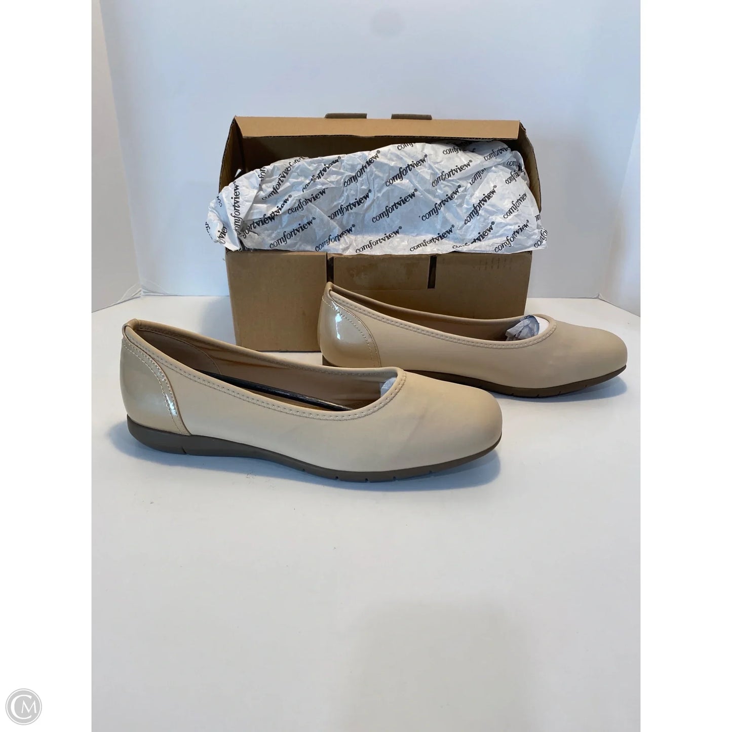 Shoes Flats By Comfortview In Tan, Size: 12