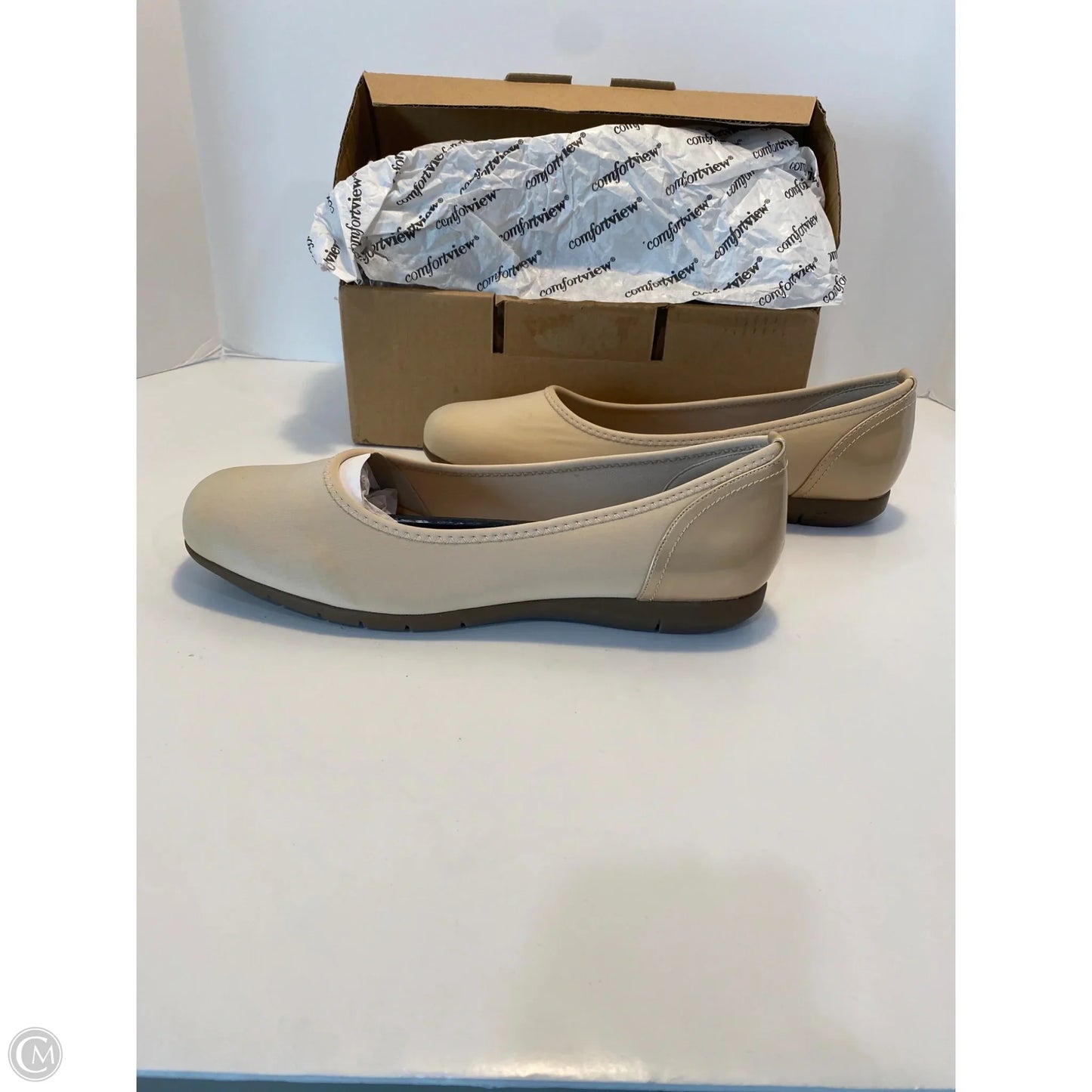 Shoes Flats By Comfortview In Tan, Size: 12