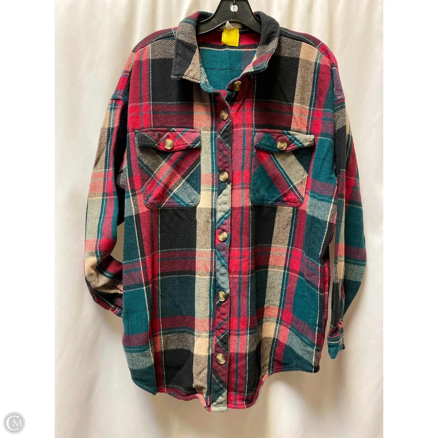 Jacket Shirt By Maurices In Pink, Size: Xl