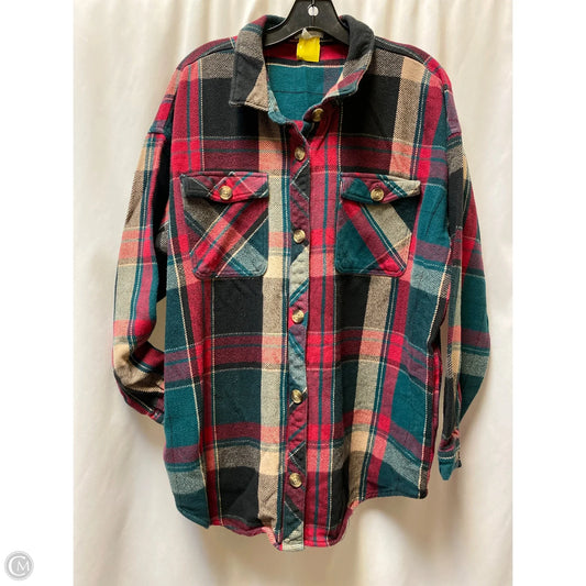 Jacket Shirt By Maurices In Pink, Size: Xl
