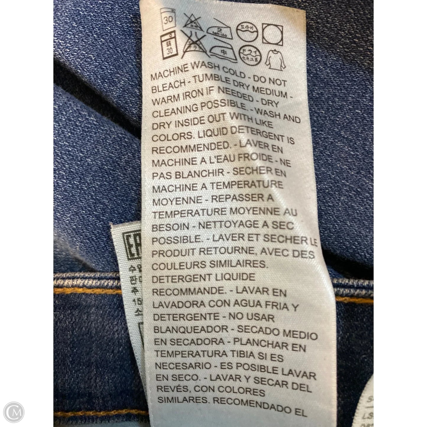 Jeans Boot Cut By Lee In Blue Denim, Size: 20