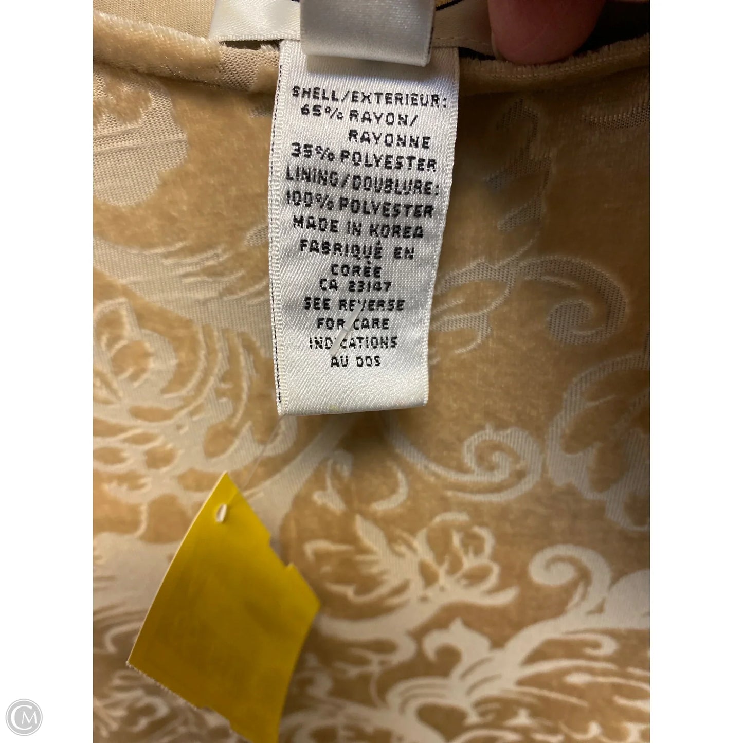 Top Long Sleeve By Talbots In Tan, Size: M