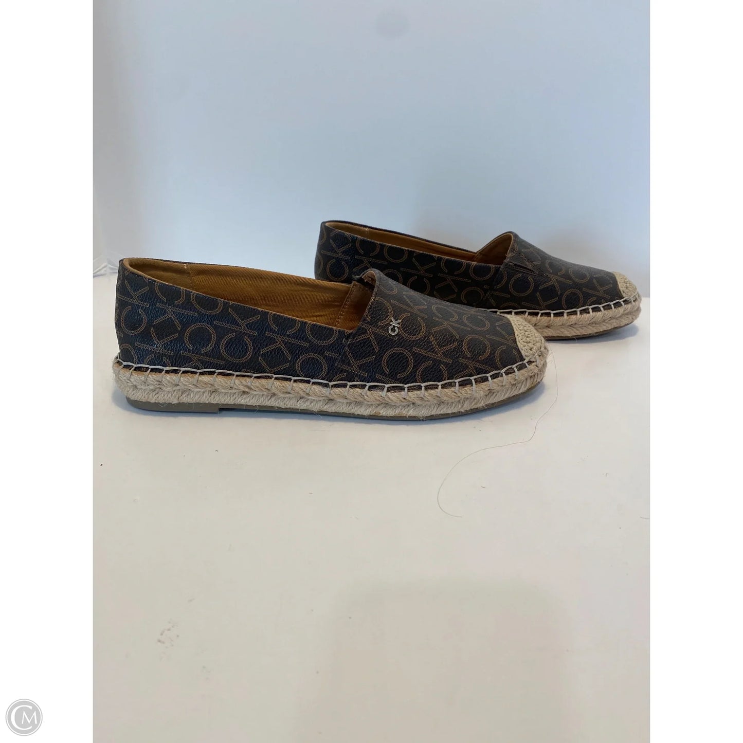 Shoes Flats By Calvin Klein In Brown, Size: 8