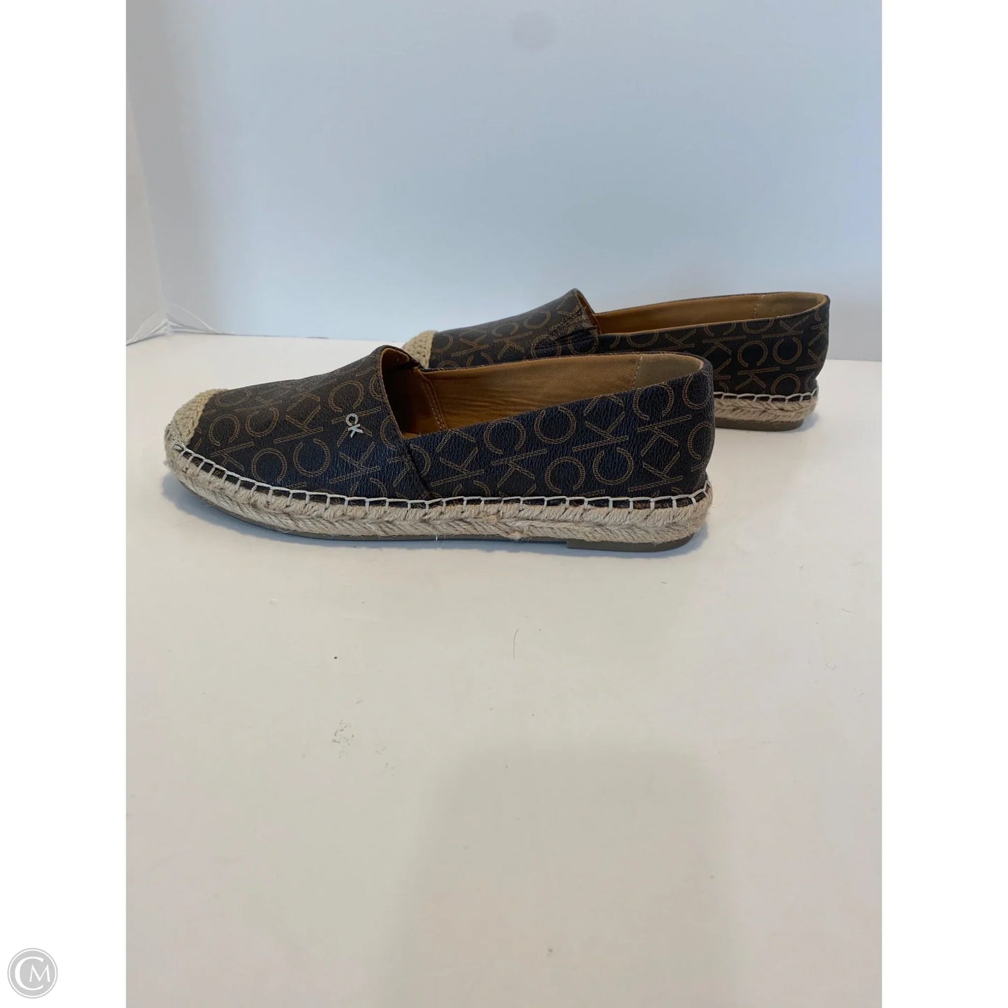 Shoes Flats By Calvin Klein In Brown, Size: 8