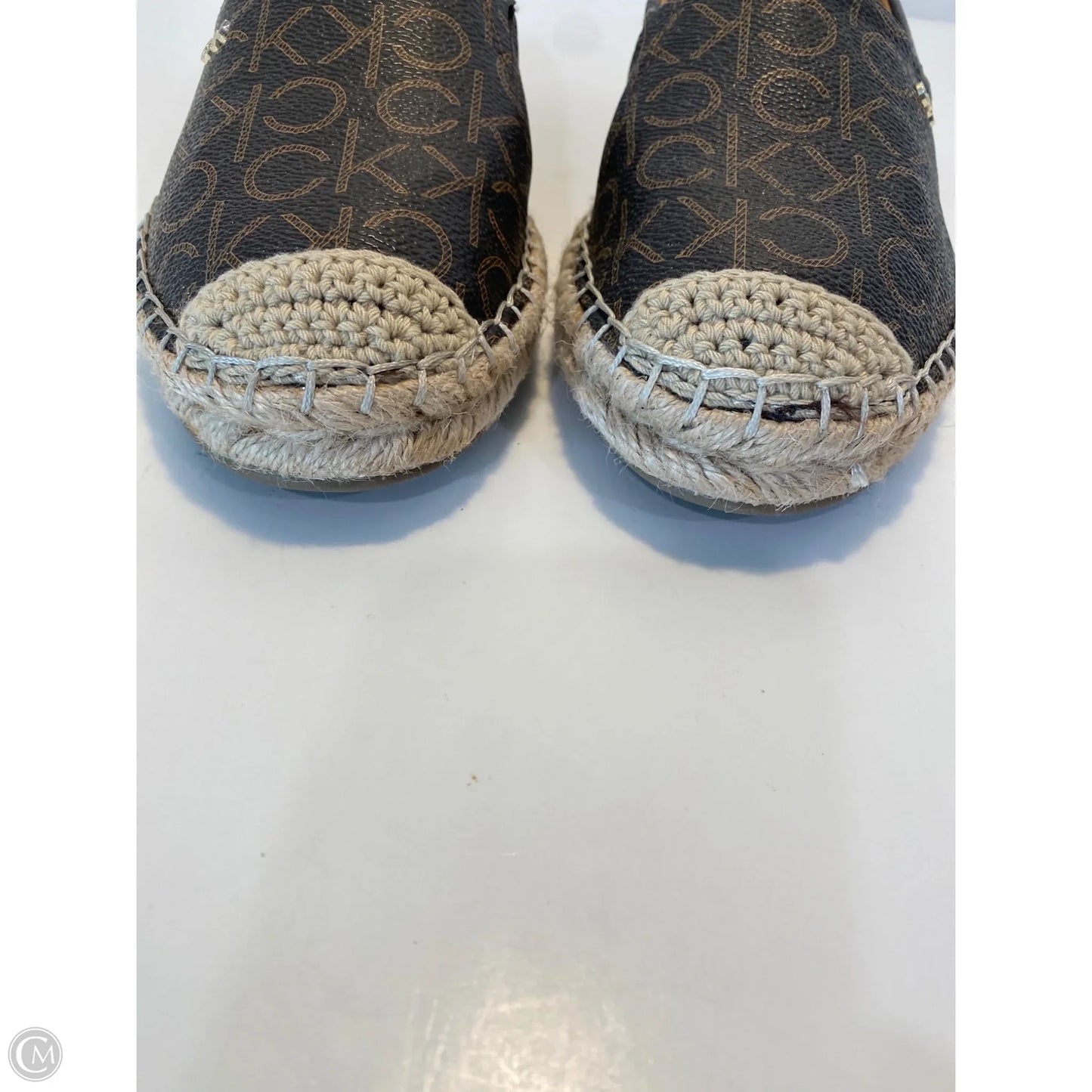 Shoes Flats By Calvin Klein In Brown, Size: 8