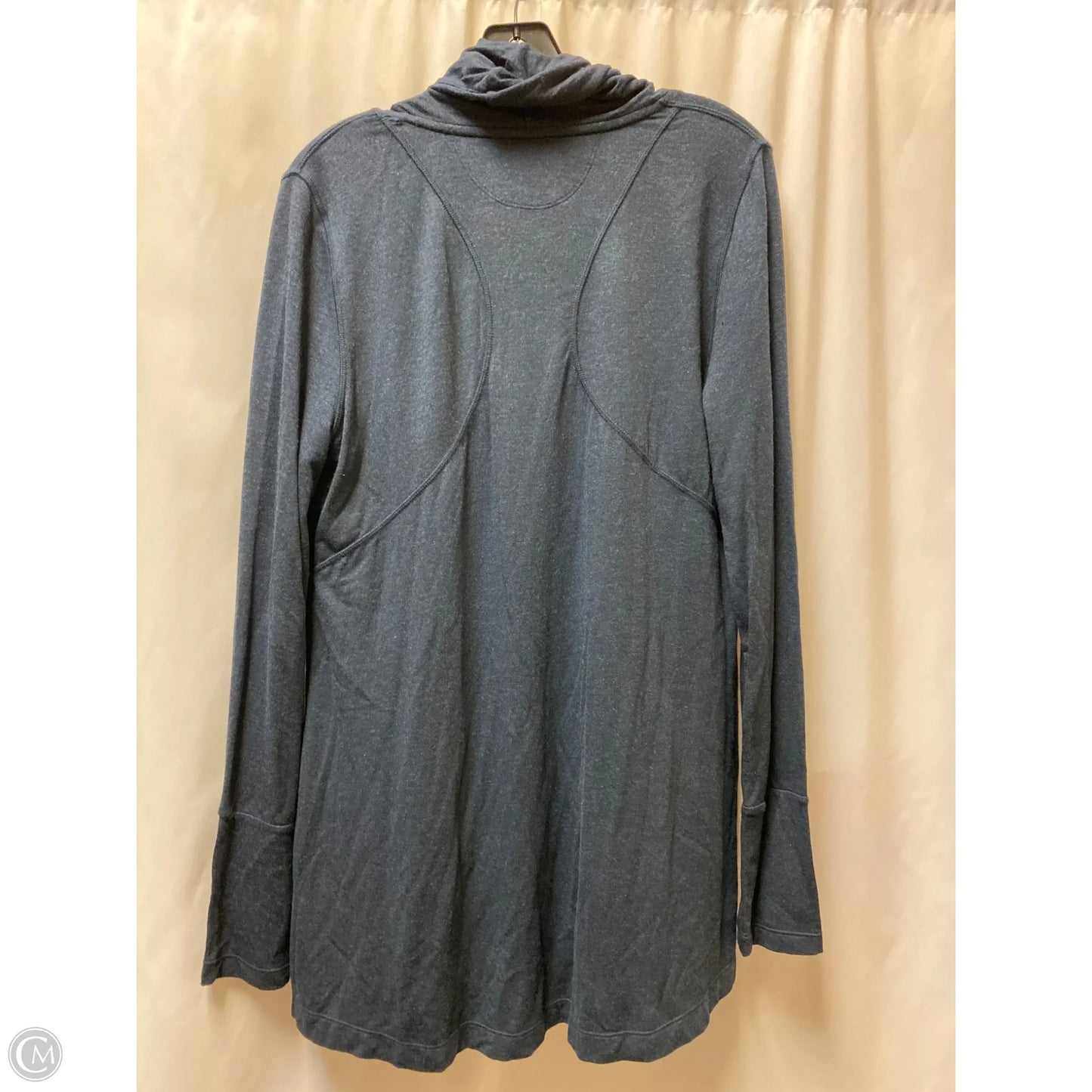 Top Long Sleeve By Calvin Klein In Blue, Size: L