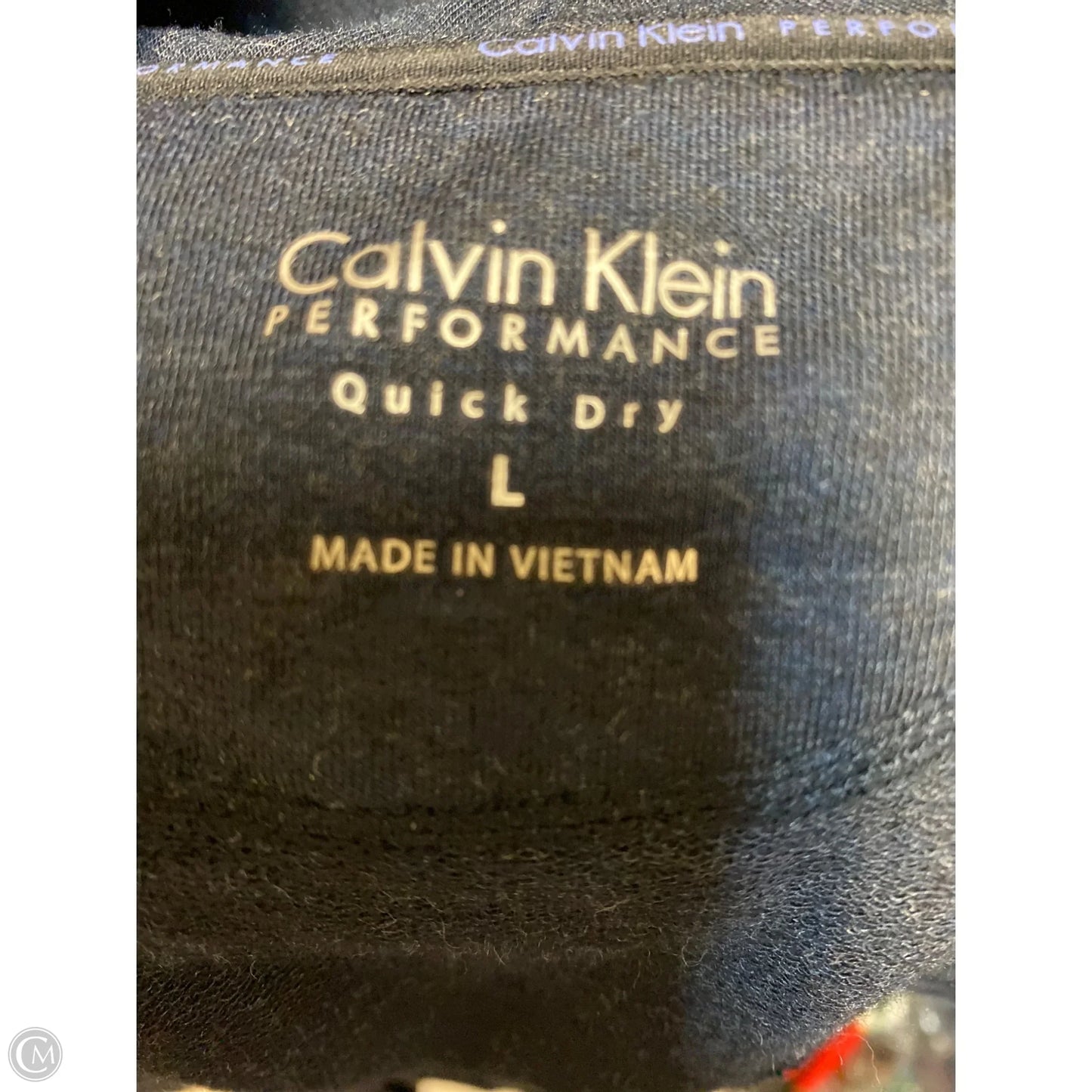 Top Long Sleeve By Calvin Klein In Blue, Size: L