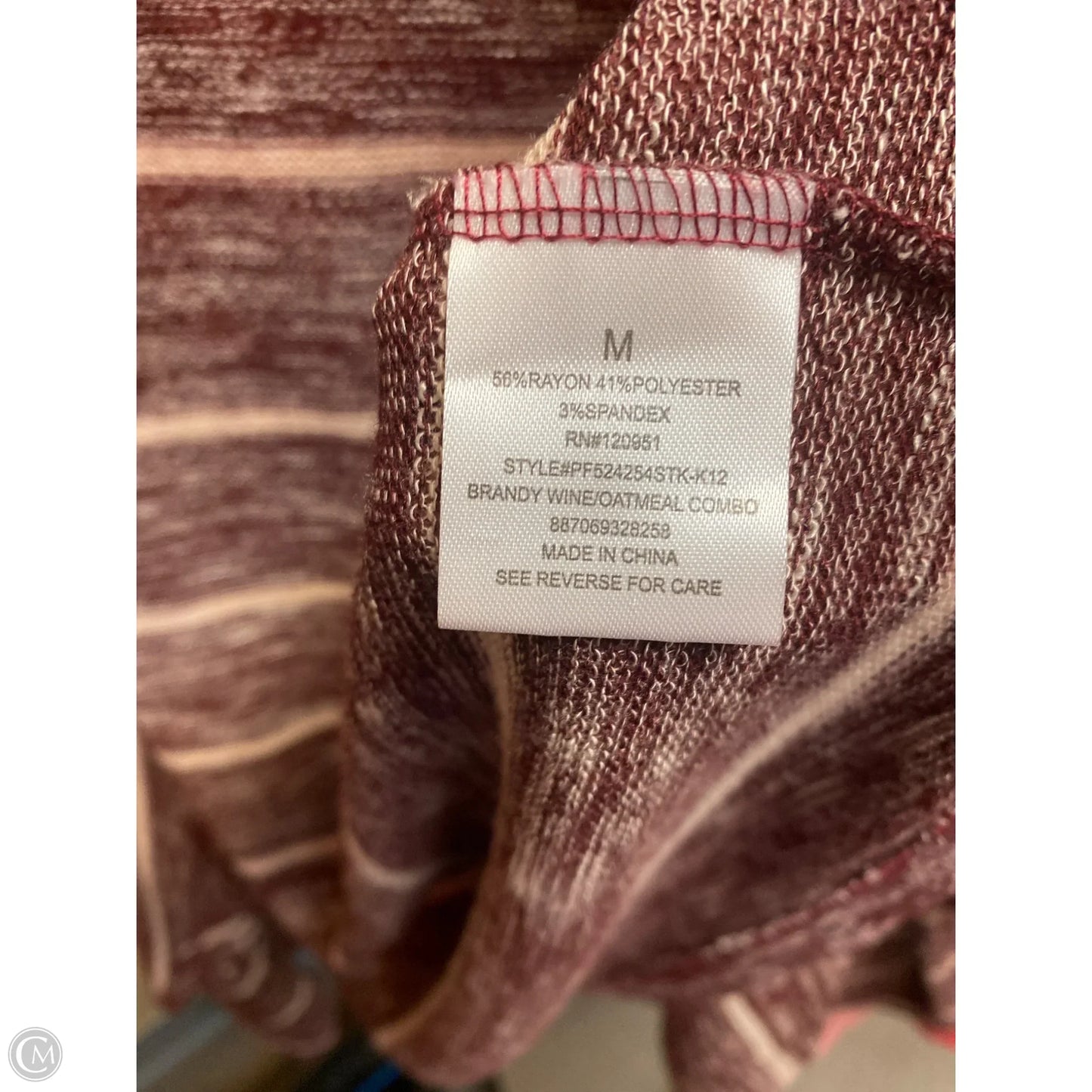 Cardigan By Pink Republic In Maroon, Size: M