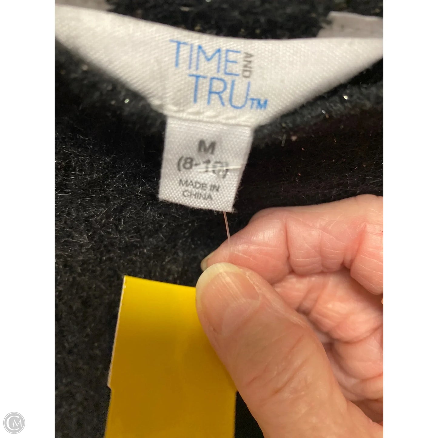 Sweater By Time And Tru In Black, Size: M