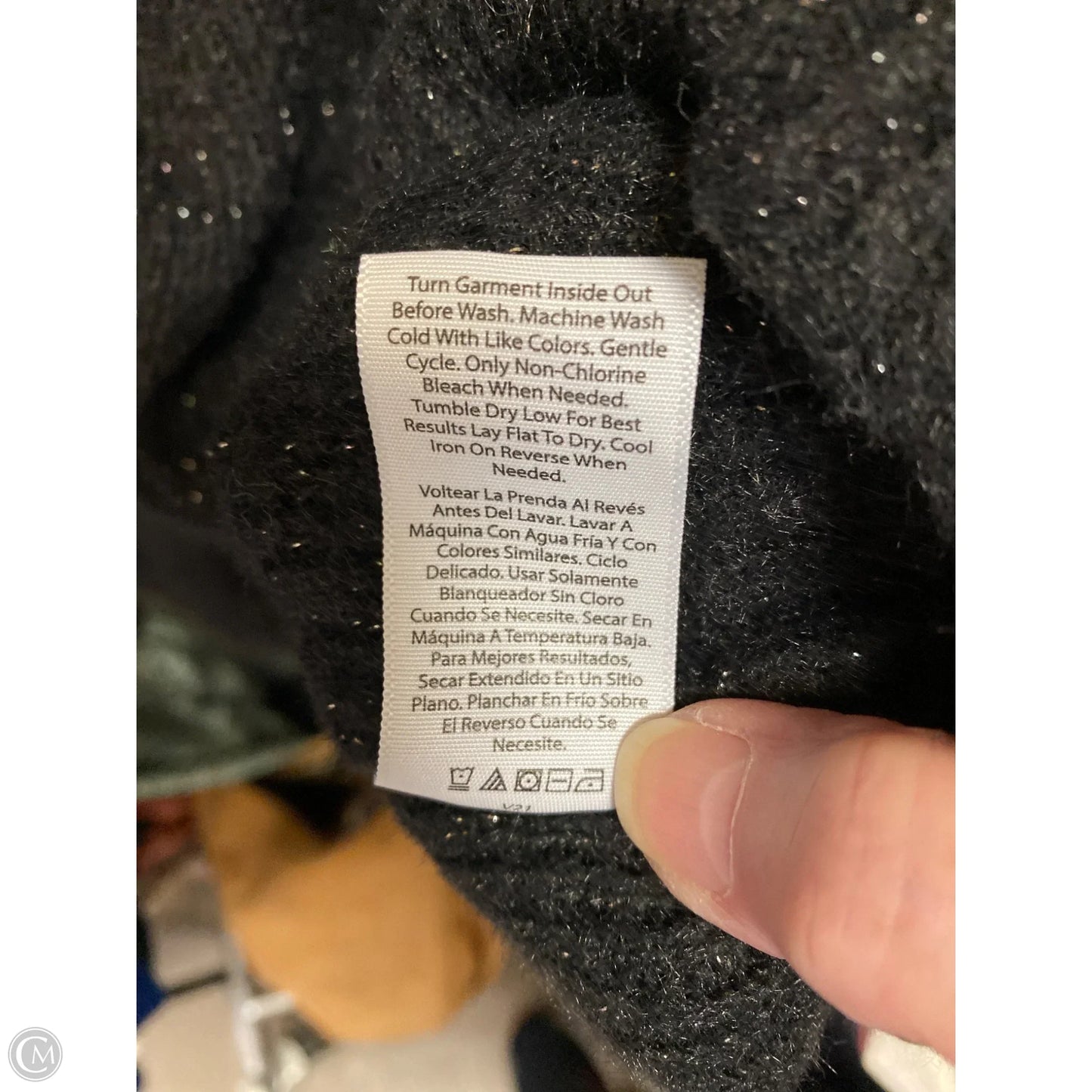 Sweater By Time And Tru In Black, Size: M