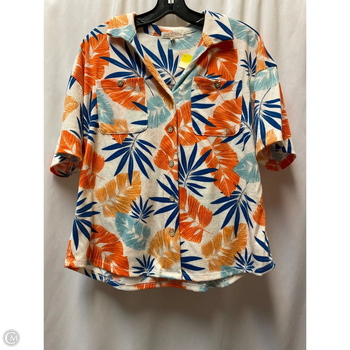 Top Short Sleeve By Joie In Orange, Size: M