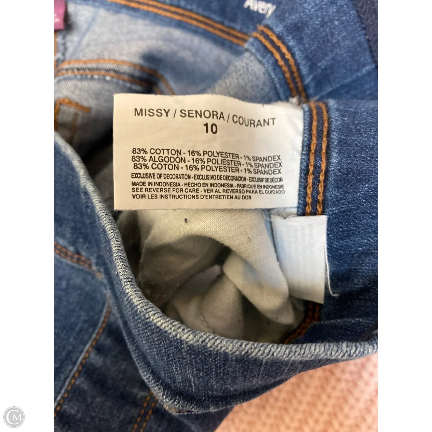 Jeans Jeggings By Gloria Vanderbilt In Navy, Size: 10