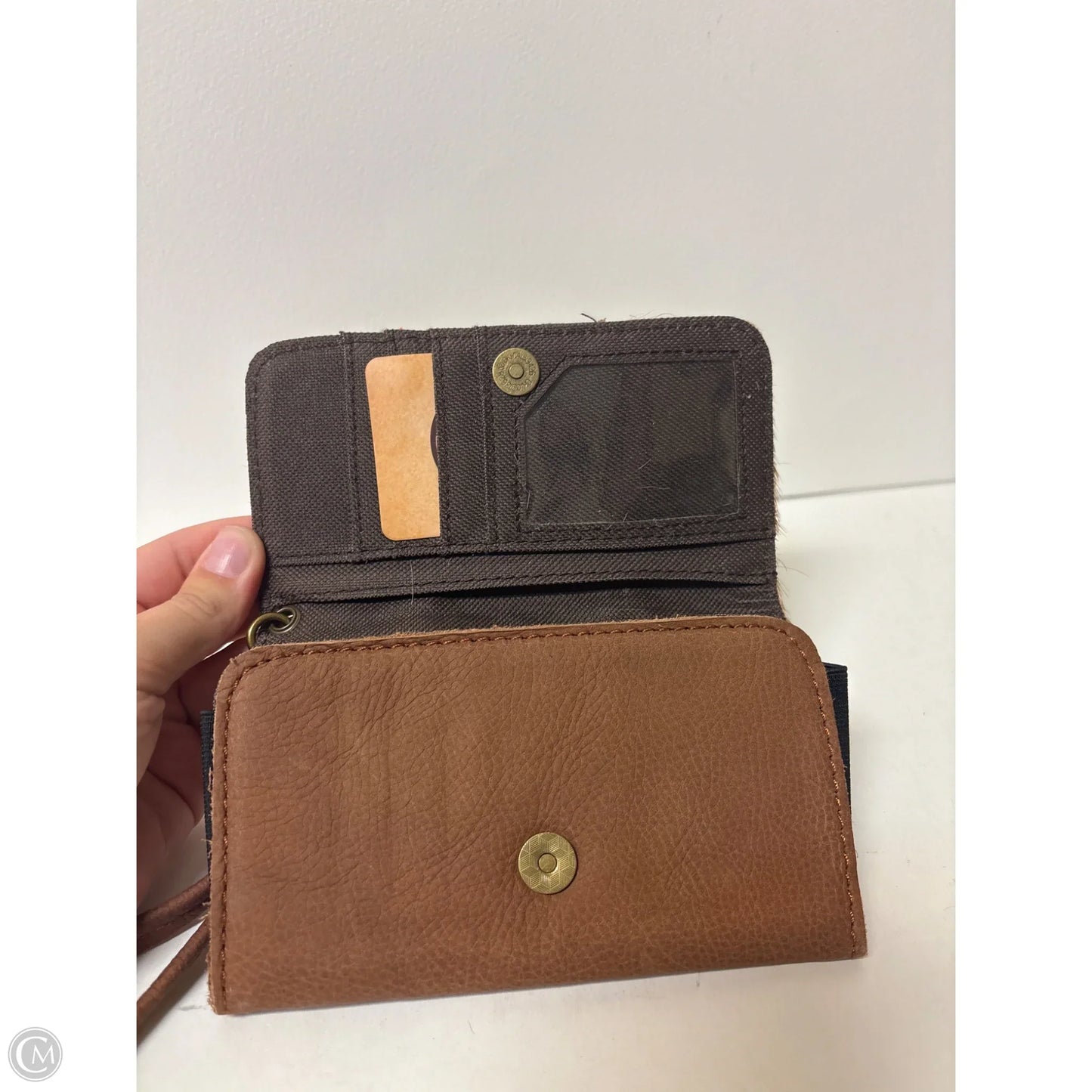Wallet Leather By Clothes Mentor, Size: Medium