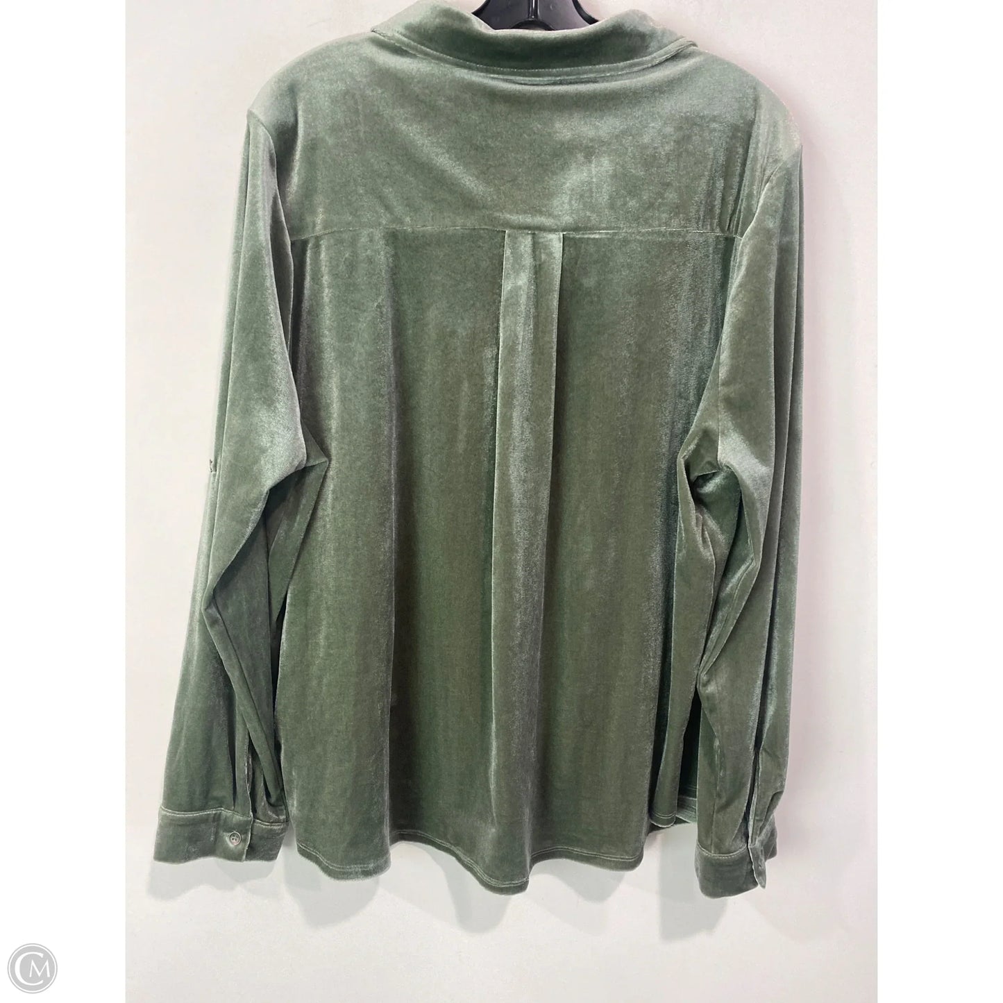 Top Long Sleeve By Easel In Green, Size: 2x